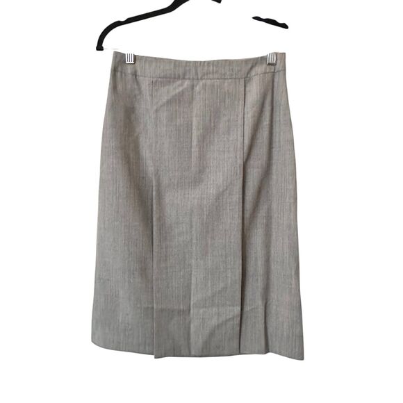 veronique branquinho Dresses & Skirts - VERONIQUE BRANQUINHO Wool Pleated Pencil Skirt Vintage Gray Sz‎ 36